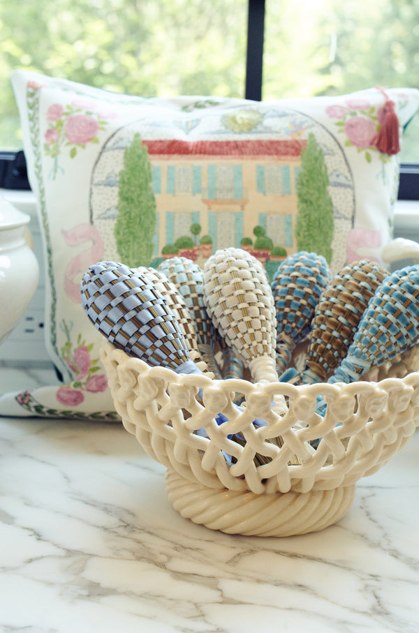 Provençal Ceramic Woven Basket