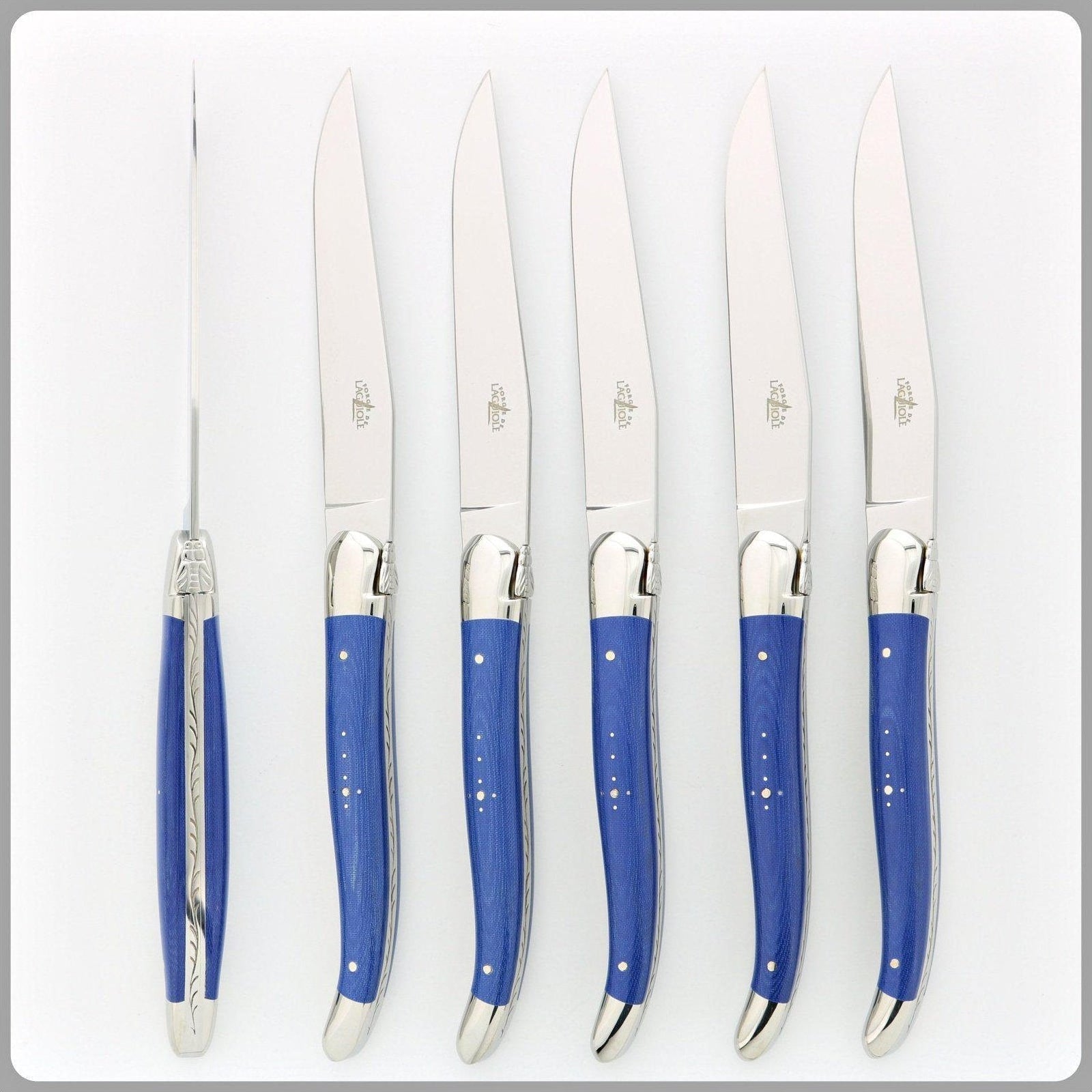 Forge de Laguiole Steak Knife Set of 2 in Blue – Shop