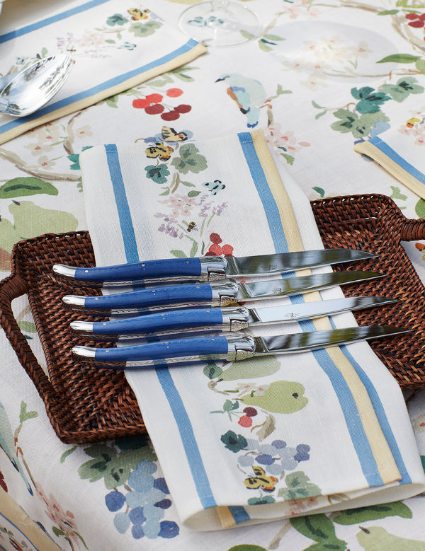 Forge de Laguiole Steak Knife Set of 2 in Blue